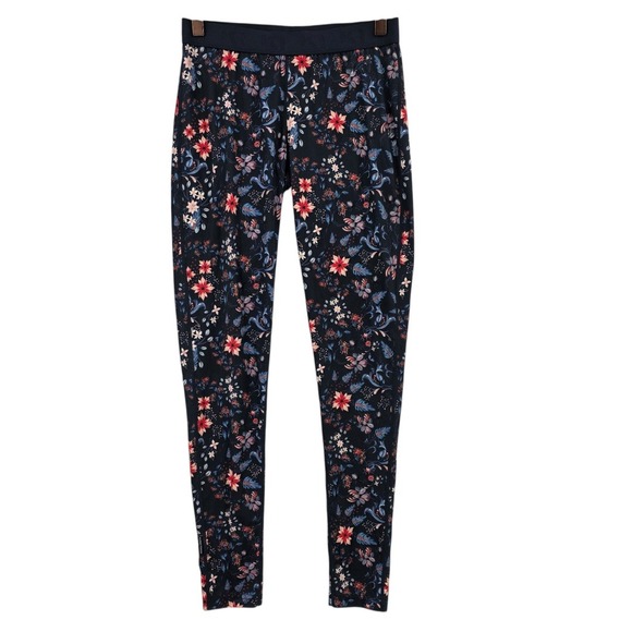 Kari Traa Womens M Fryd Navy Floral Base Layer Pants - Picture 2 of 12